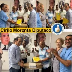 Cirilo Moronta, precandidato a diputado de Ultramar, hace entrega de miles de nuevos inscritos al PRM.