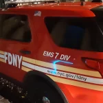 Auto estalló en llamas al chocar cerca de Wall St en Nueva York