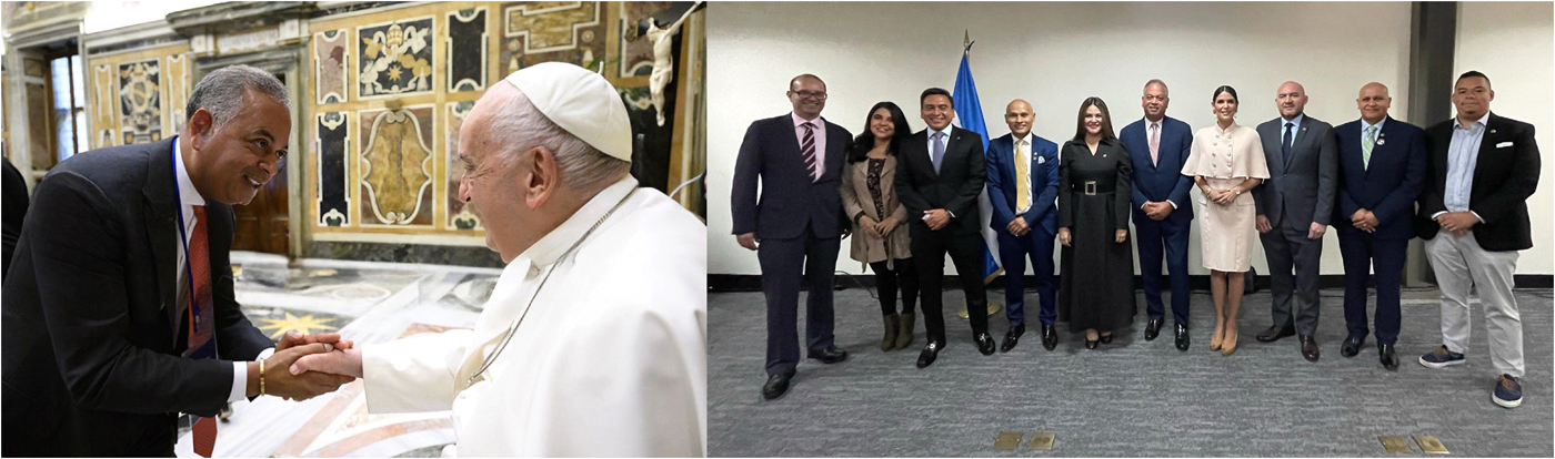 Ex diputado y empresario Rubén Luna se reune en Roma con en el Papa