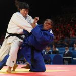 Judoca dominicana Moira Morillo se despide de París tras caer ante Corea del Sur