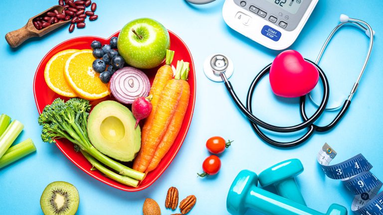 Healthy eating, exercising, weight and blood pressure control