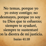 Reflexión diaria – Isaías 41:10
