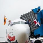 RD: David Collado inaugura vuelo de Arajet a Nueva York