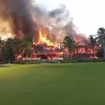 Sube a 30 el Número de Villas Afectadas por Voraz Incendio en Cap Cana; Fuego Sigue Activo