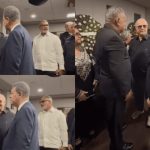 Solidaridad más allá de la política: Hipólito Mejía acompaña a Leonel Fernández en el adiós a su tía