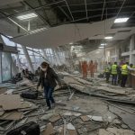 Así quedó un aeropuerto tras el potente sismo en Colombia