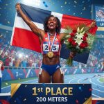 «Liranyi Alonso se corona con el oro en los 200 metros: Un triunfo histórico para República Dominicana»