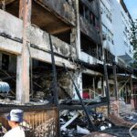 RD: «Más de 30 familias afectadas por incendio en edificio frente a la UASD»